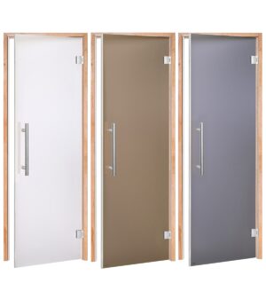 Doors for sauna AD BENELUX SAUNA DOOR, ALDER, TRANSPARENT MATTE, 70x190cm AD BENELUX SAUNA DOORS MATTE