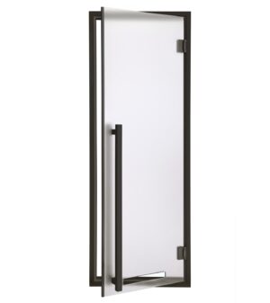 Doors for sauna AD MODERN BLACK SAUNA DOOR, TRANSPARENT MATTE, 70x190cm AD MODERN BLACK SAUNA DOORS MATTE