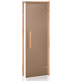 Doors for sauna AD NATURAL SAUNA DOOR, ALDER, TRANSPARENT MATTE, 70x190cm AD NATURAL SAUNA DOORS MATTE