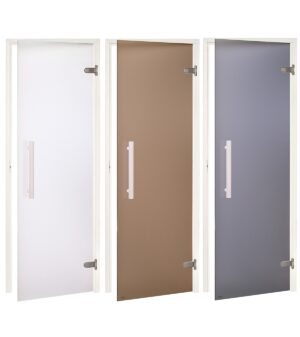 Doors for sauna SAUNA DOOR AD WHITE, ASPEN, TRANSPARENT, 70x190cm AD WHITE SAUNA DOORS