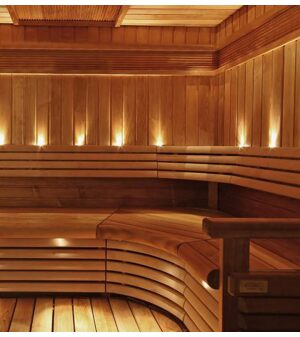 Fiber optic lighting for sauna CARIITTI SAUNA SEAT SET