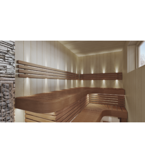Modular elements for sauna bench CORNER MODULE, THERMO ASPEN, 400x400mm