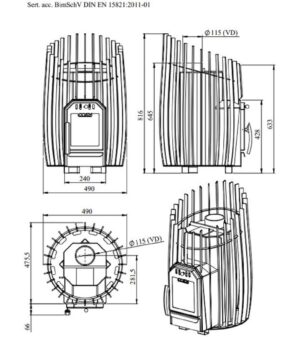 HUUM Sauna Stoves SAUNA WOODBURNING STOVE TRENDY COZY 12kW SW TRENDY COZY 12kW SW