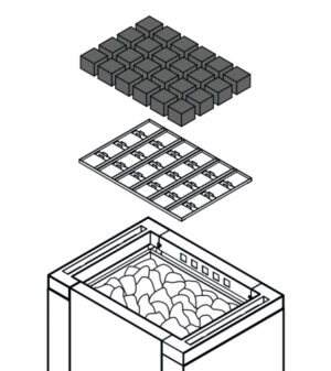 Sauna stones Sauna stones Sauna stones EOS SET OF CUBIC SAUNA STONE FOR EOS MYTHOS S35/45 HEATERS