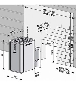 HARVIA Sauna Stoves SAUNA WOODBURNING STOVE HARVIA 20 DUO HARVIA 20 DUO