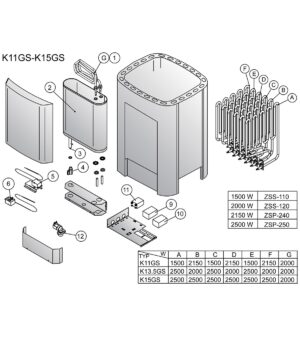 TAP FOR HARVIA CLUB COMBI, ZH-130 HARVIA CLUB COMBI SPARE PARTS