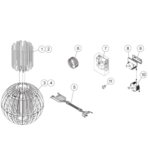 CIRCUIT BOARD FOR HARVIA GLOBE, WX600 HARVIA GLOBE SPARE PARTS