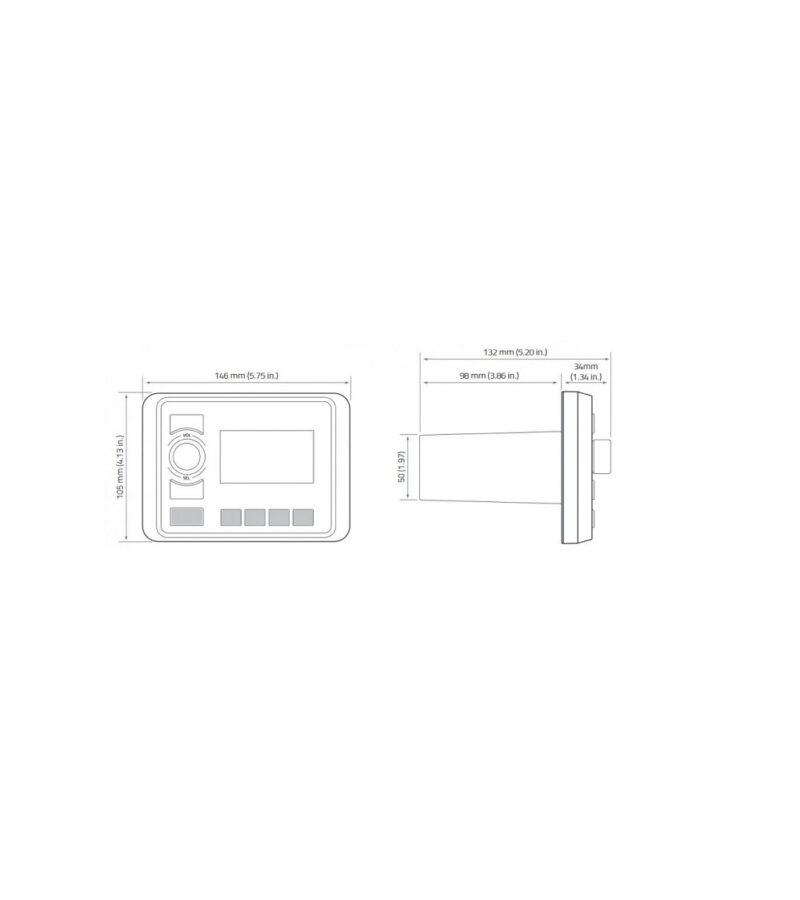 HERTZ MARINE 20, RECEIVER, WITHOUT SPEAKERS, WATERPOOF, BLACK, HMR20