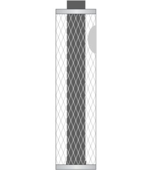 Additional equipment IKI 5003, MESH 1000mm, WITH SMOKE PIPE 1050mm, STAINLESS STEEL IKI 5003