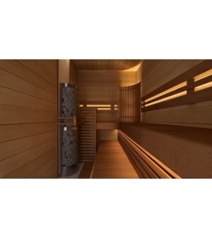 IKI Sauna heaters Electric sauna heaters ELECTRIC SAUNA HEATER IKI WALL 7,6kW, WITH BUILT-IN CONTROL IKI WALL