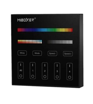 MILIGHT 4-ZONE RGB+CCT, PANEL REMOTE, B4 BLACK