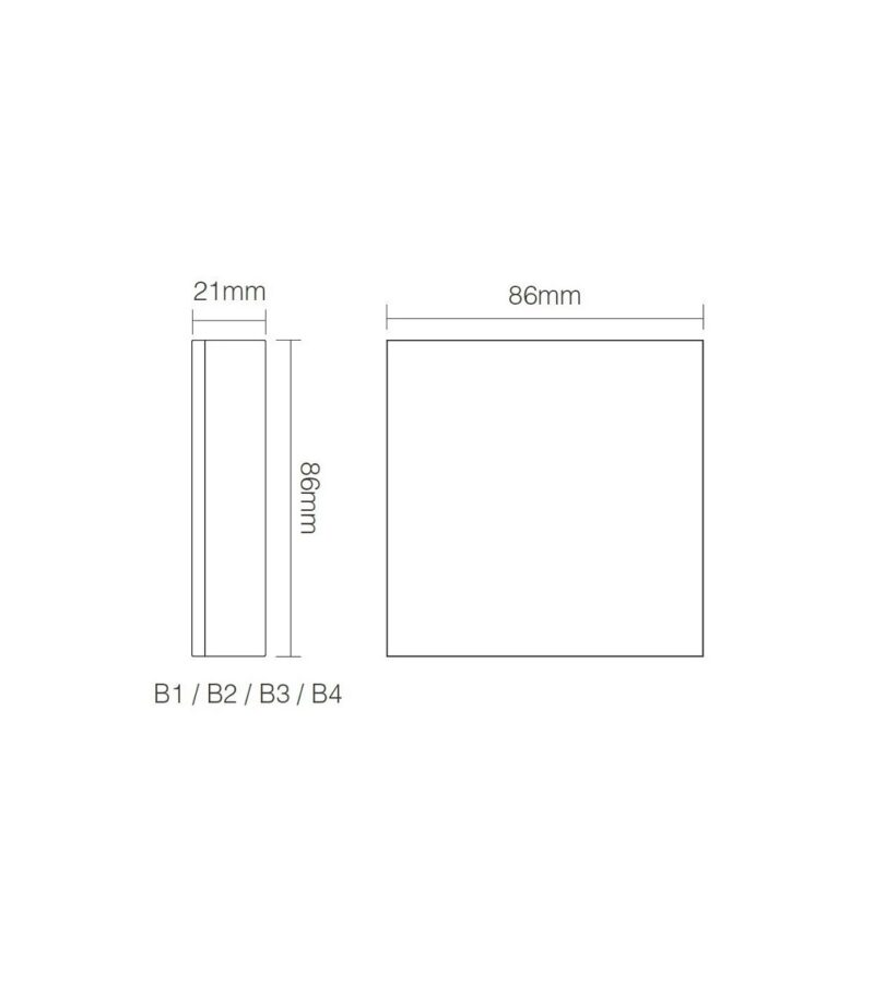 MILIGHT 4-ZONE RGBW, PANEL REMOTE, B3