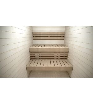 Modular elements for sauna bench PREMADE MODULE, ASPEN, 140x400x1600-2400mm