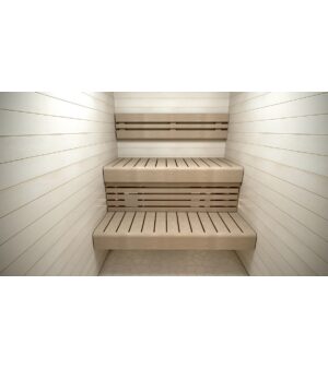 Modular elements for sauna bench PREMADE MODULE, ASPEN, 140x600x1600-2400mm