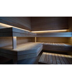 Sauna LED light Steam sauna LED light Steam sauna lightning SAUFLEX LED -MILK- SET 12 W / 1 M / 60 LED