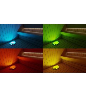 Sauna LED light SAUFLEX SAUNA PAIL WITH RGB LED ILLUMINATION 5L