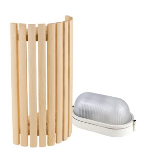 Sauna lamps SAWO LAMP AND LATTICE SET 914-VP, PINE